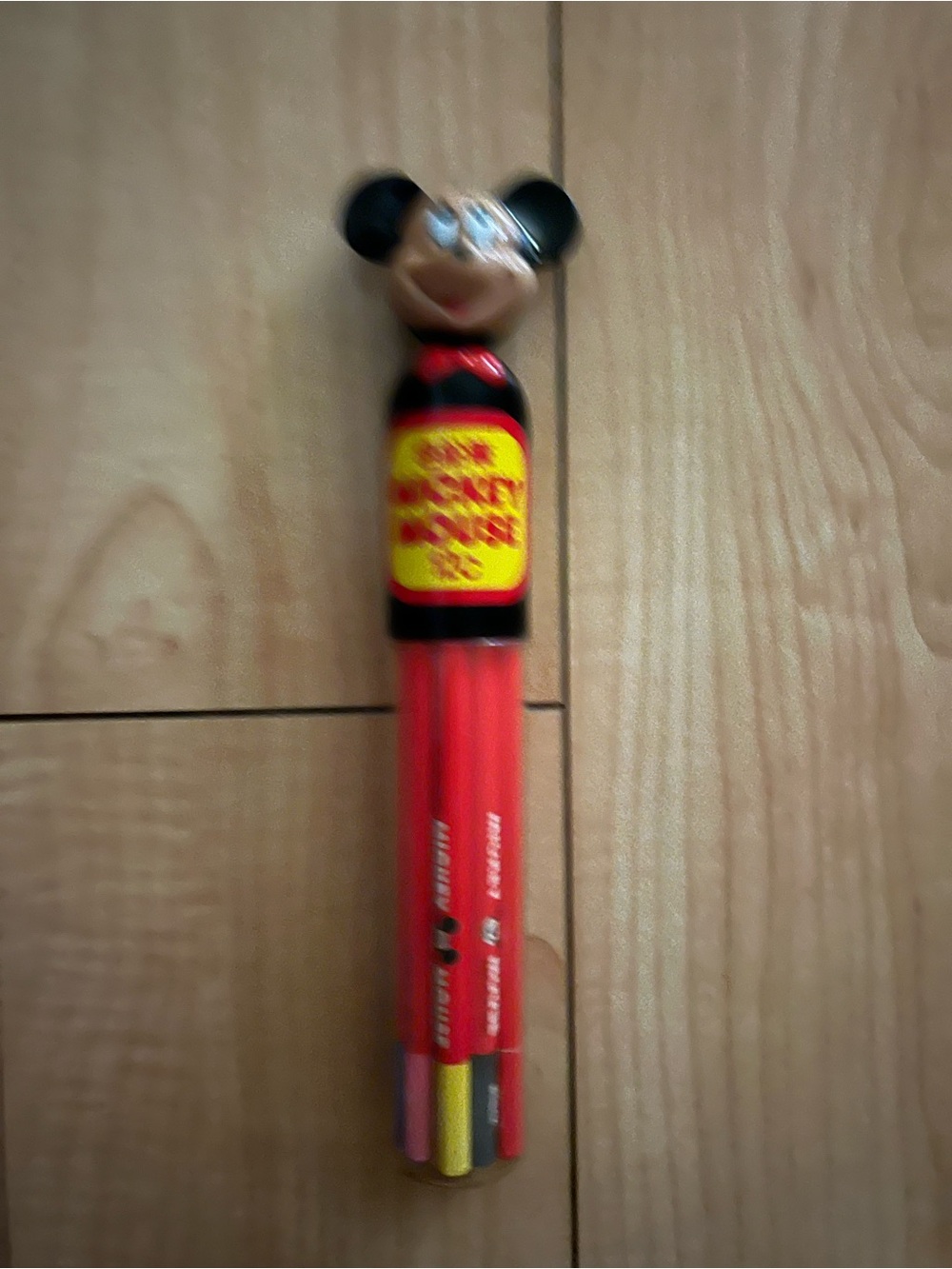 Disney Red and Black Mickey Mouse Pencil Set
